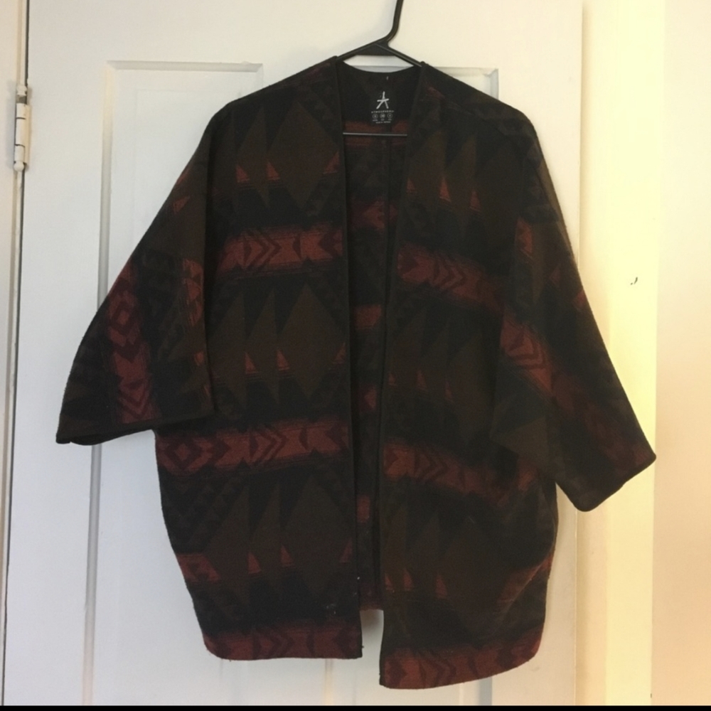 Patterned kimono, cape